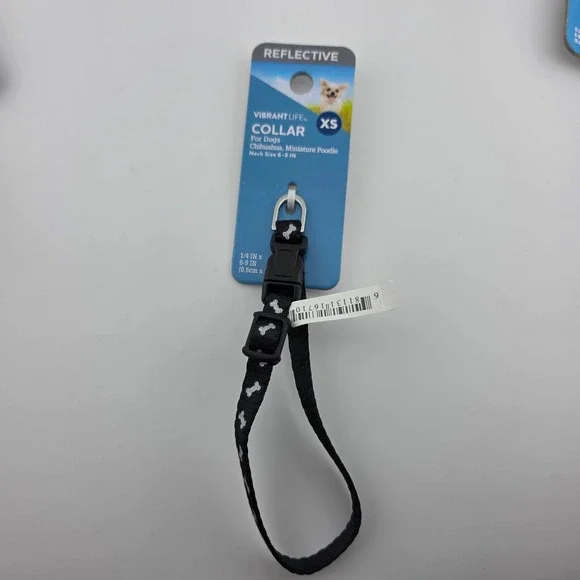 Vibrant Life Dog Collar‎ Bundle Padded Reflective Assorted Styles 3 Collars  XS - Picture 3 of 7